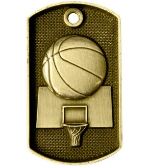 Basketball Medal - Dog Tag