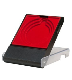 Medal Box Red - Clear Lid