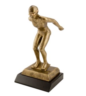 Swimmer Female - Antique Gold