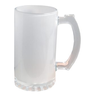 Glass Beer Mug - Frosted