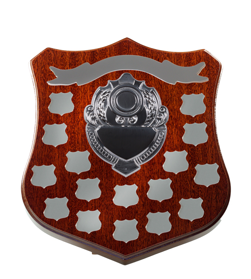 Dark Walnut Shield F14 + 16 Side Shields - Silver