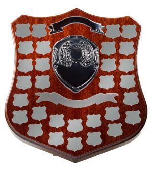 Dark Walnut Shield F18 +30 Side Shields - Silver