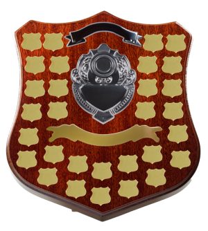 Dark Walnut Shield F18 +30 Side Shields - Gold