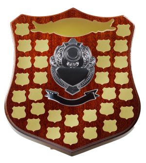 Dark Walnut Shield F18 +30 Side Shields - Gold