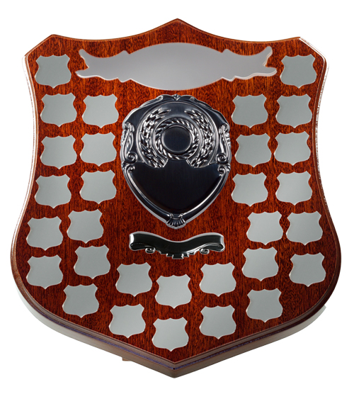 Dark Walnut Shield F18 +30 Side Shields - Silver