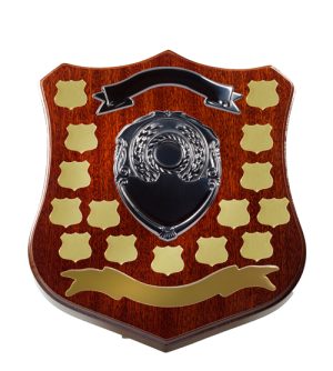 Dark Walnut Shield F14 +15 Side Shields - Gold