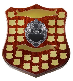 Dark Walnut Shield F18 +28 Side Shields - Gold