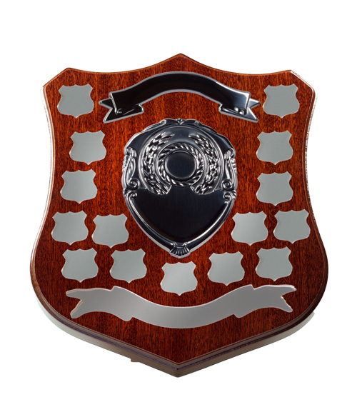Dark Walnut Shield F14 +15 Side Shields - Silver