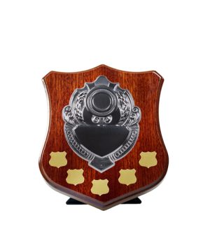 Dark Walnut Shield F7 + 5 Side Shields - Gold