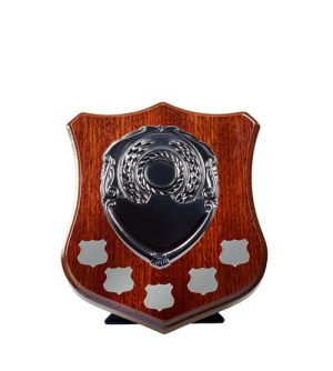 Dark Walnut Shield F7 + 5 Side Shields - Silver