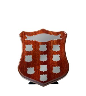 Dark Walnut Shield F6 +10 Side Shields - Silver