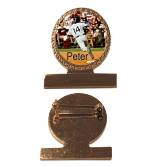 Round Badge & Bar - Gold