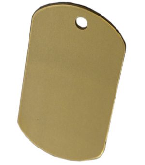 Blank Dog Tag - Gold