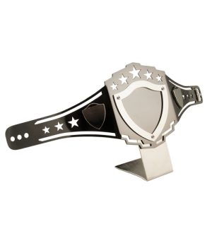 Nickel Plated MMA Belt Trophy