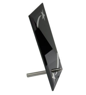 Glass Silver Star Plaque - Image 2