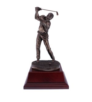 Bronze Male Golfer