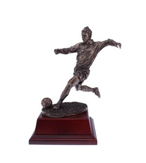 Football Figurine Kicking