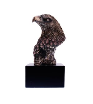 Bronze Eagle Head Bust