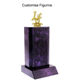 Wood Tower - Purple Marble