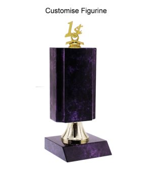 Wood Tower Riser - Purple Marble