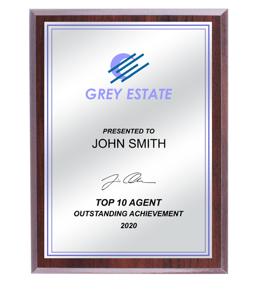 Cherry Plaque - Silver Plate