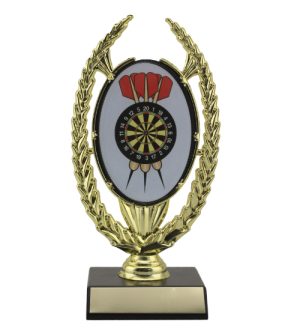 Darts Gold Oval Wreath