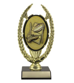 Rugby Gold Oval Wreath