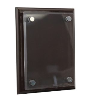 Walnut & Acrylic Plaque